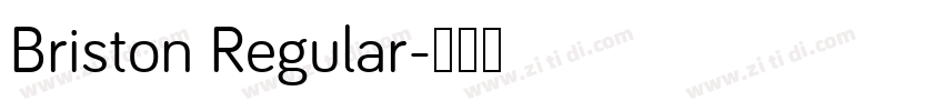 Briston Regular字体转换